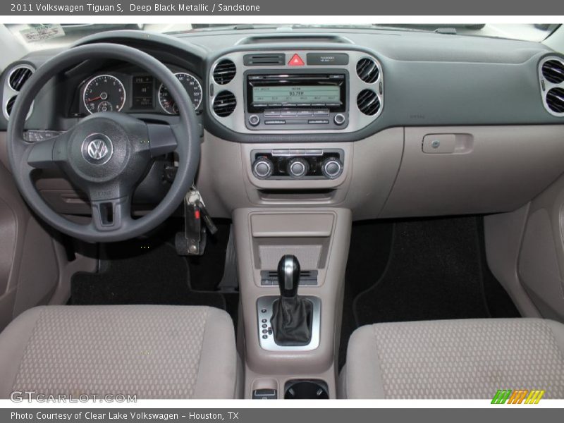 Deep Black Metallic / Sandstone 2011 Volkswagen Tiguan S