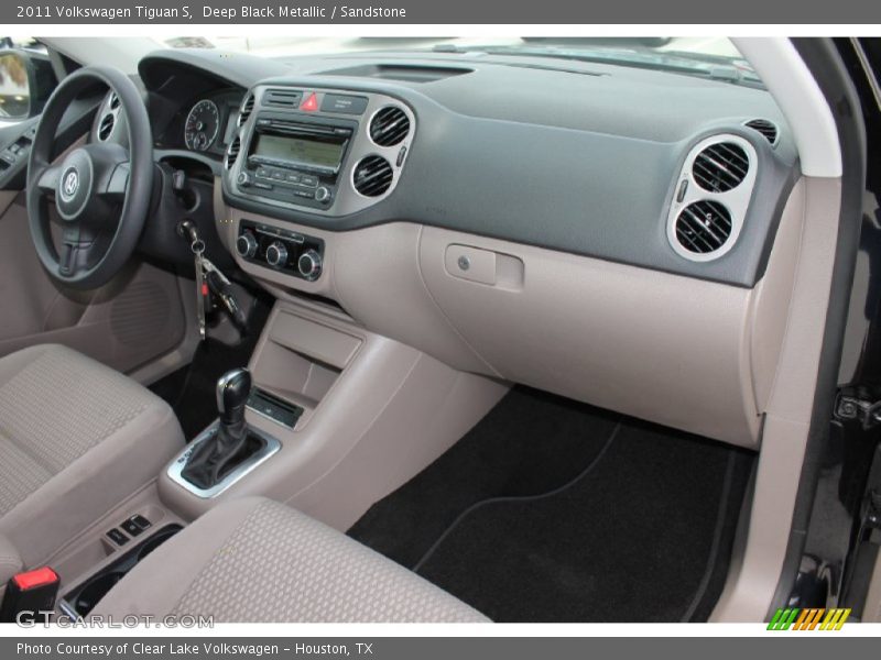 Deep Black Metallic / Sandstone 2011 Volkswagen Tiguan S