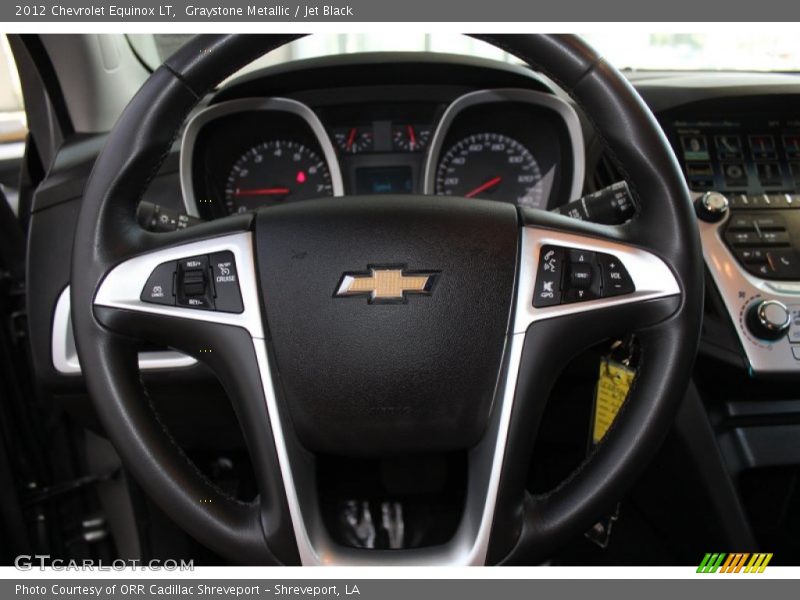 Graystone Metallic / Jet Black 2012 Chevrolet Equinox LT