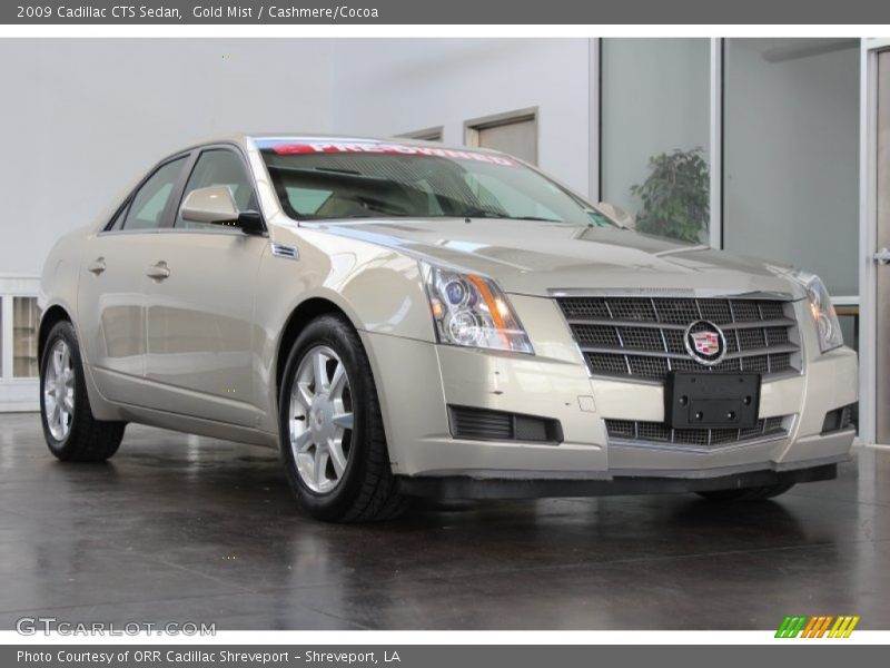 Gold Mist / Cashmere/Cocoa 2009 Cadillac CTS Sedan