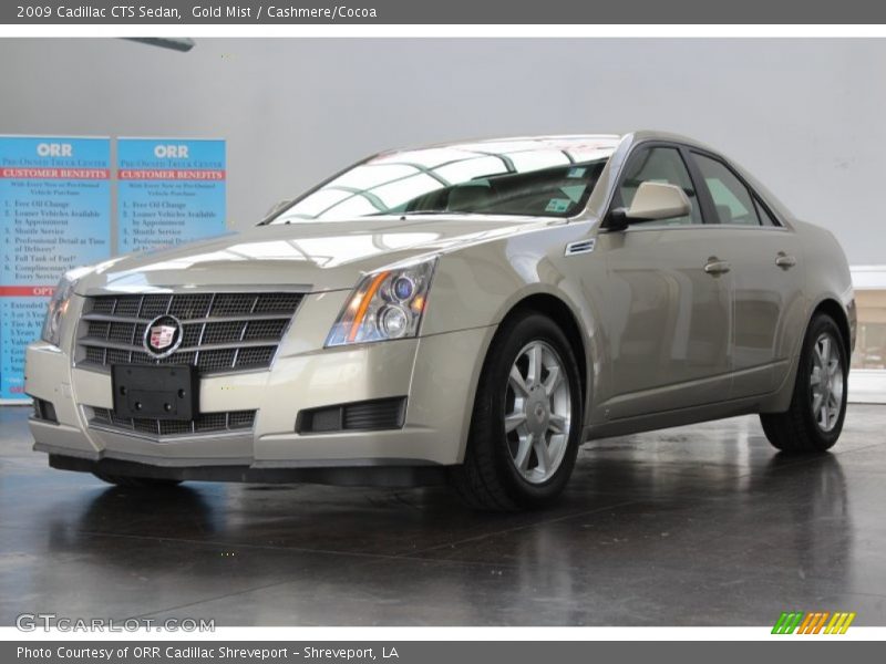 Gold Mist / Cashmere/Cocoa 2009 Cadillac CTS Sedan