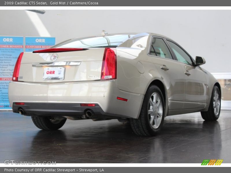 Gold Mist / Cashmere/Cocoa 2009 Cadillac CTS Sedan