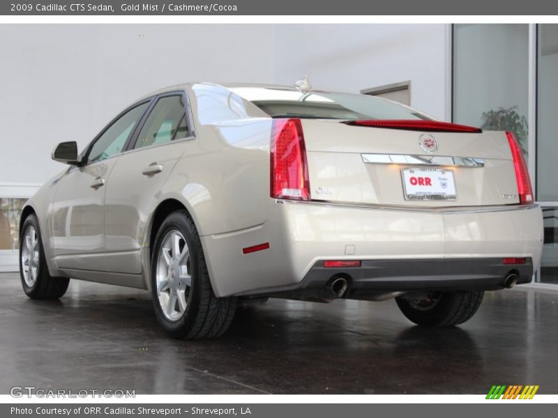 Gold Mist / Cashmere/Cocoa 2009 Cadillac CTS Sedan