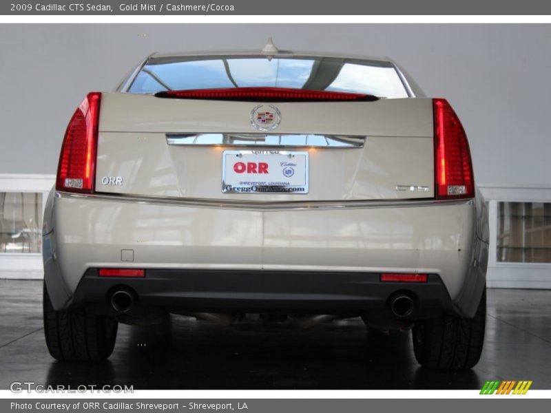 Gold Mist / Cashmere/Cocoa 2009 Cadillac CTS Sedan