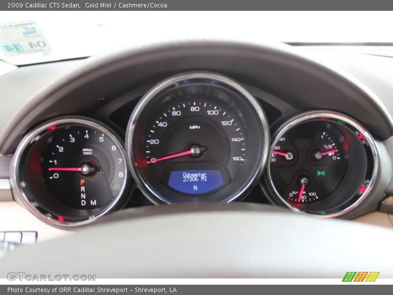Gold Mist / Cashmere/Cocoa 2009 Cadillac CTS Sedan