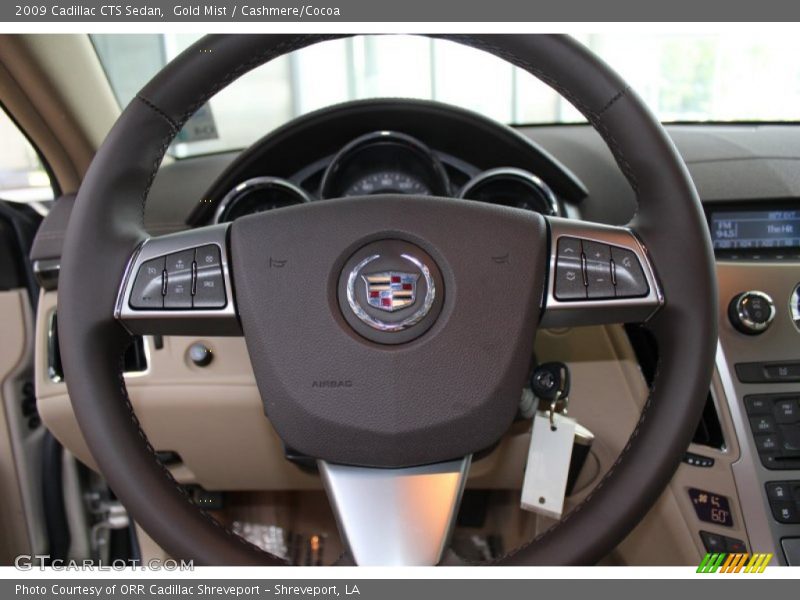 Gold Mist / Cashmere/Cocoa 2009 Cadillac CTS Sedan