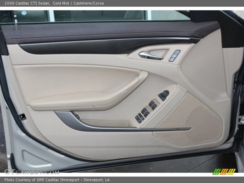 Gold Mist / Cashmere/Cocoa 2009 Cadillac CTS Sedan