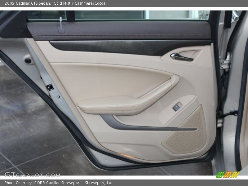 Gold Mist / Cashmere/Cocoa 2009 Cadillac CTS Sedan