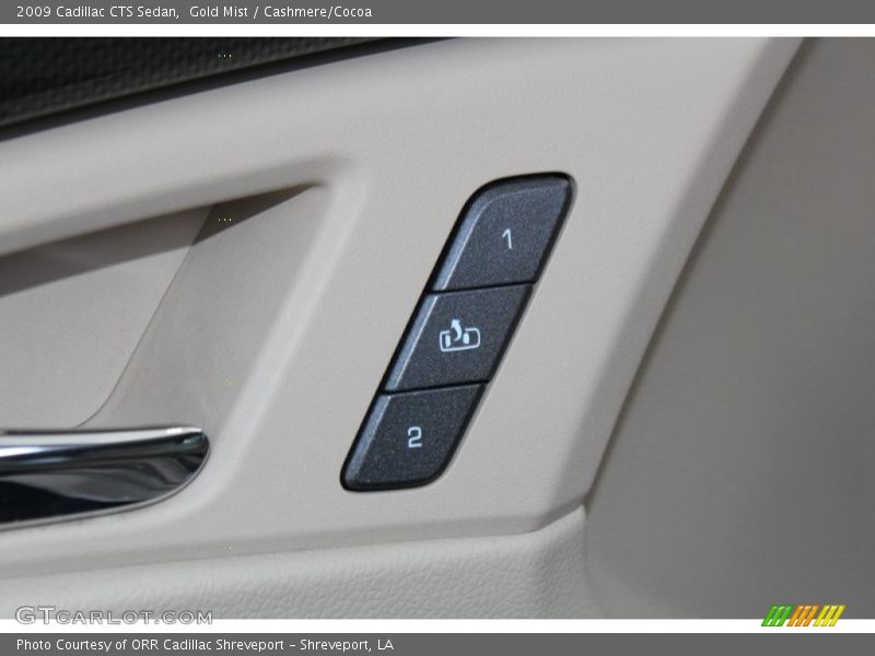Gold Mist / Cashmere/Cocoa 2009 Cadillac CTS Sedan