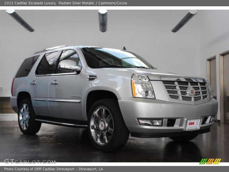 Radiant Silver Metallic / Cashmere/Cocoa 2013 Cadillac Escalade Luxury