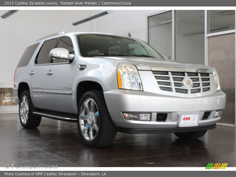 Radiant Silver Metallic / Cashmere/Cocoa 2013 Cadillac Escalade Luxury