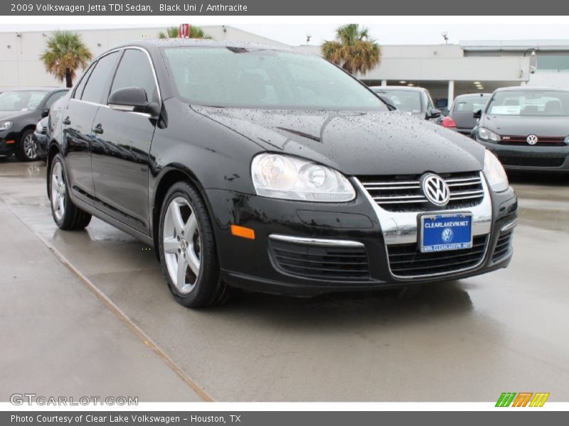Black Uni / Anthracite 2009 Volkswagen Jetta TDI Sedan