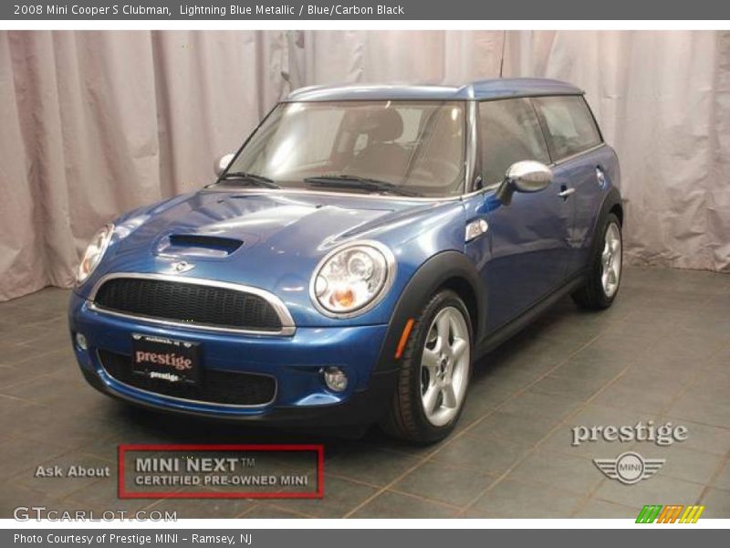 Lightning Blue Metallic / Blue/Carbon Black 2008 Mini Cooper S Clubman