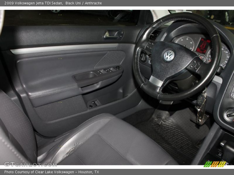 Black Uni / Anthracite 2009 Volkswagen Jetta TDI Sedan