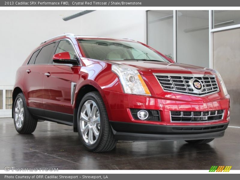 Crystal Red Tintcoat / Shale/Brownstone 2013 Cadillac SRX Performance FWD