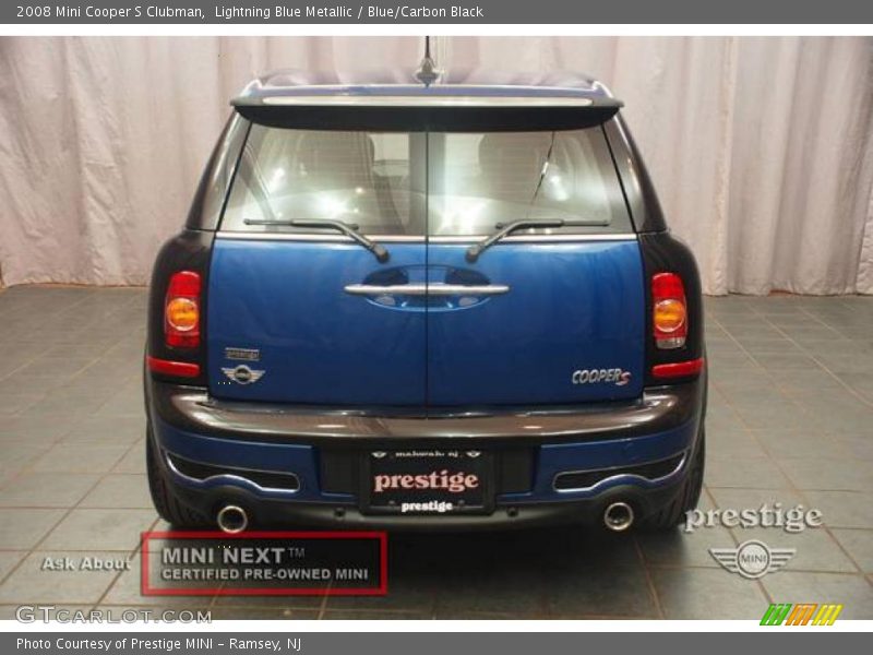 Lightning Blue Metallic / Blue/Carbon Black 2008 Mini Cooper S Clubman