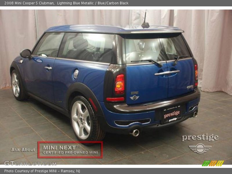 Lightning Blue Metallic / Blue/Carbon Black 2008 Mini Cooper S Clubman