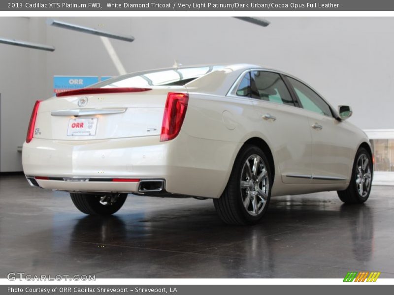 White Diamond Tricoat / Very Light Platinum/Dark Urban/Cocoa Opus Full Leather 2013 Cadillac XTS Platinum FWD