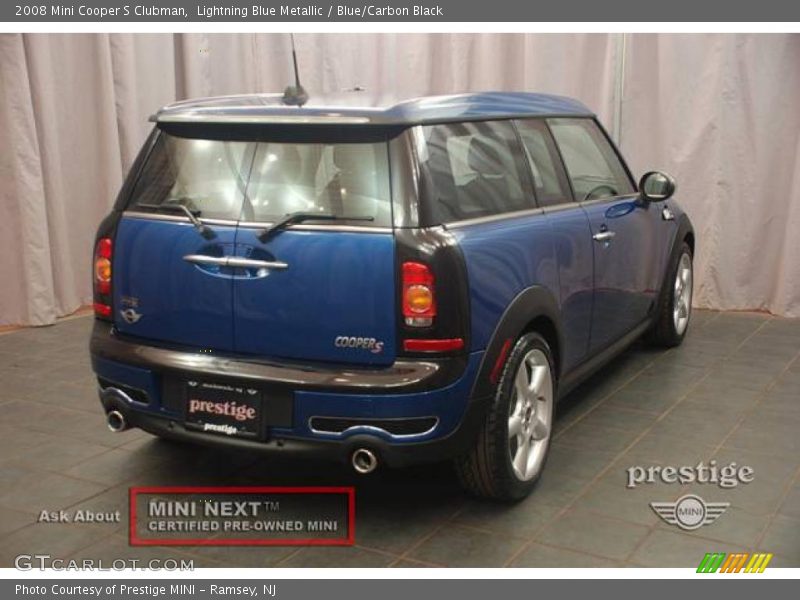 Lightning Blue Metallic / Blue/Carbon Black 2008 Mini Cooper S Clubman