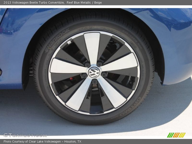 Reef Blue Metallic / Beige 2013 Volkswagen Beetle Turbo Convertible