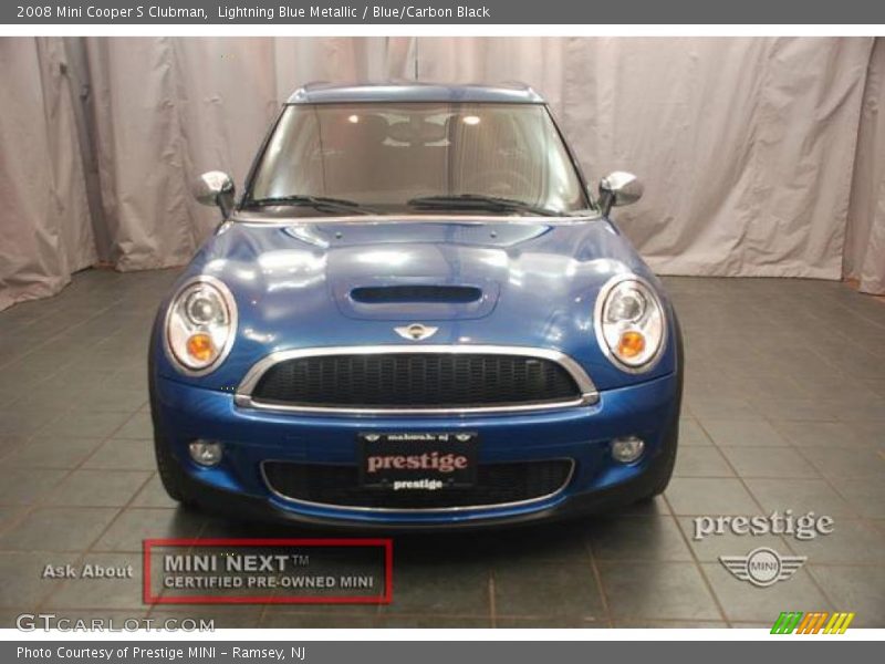 Lightning Blue Metallic / Blue/Carbon Black 2008 Mini Cooper S Clubman