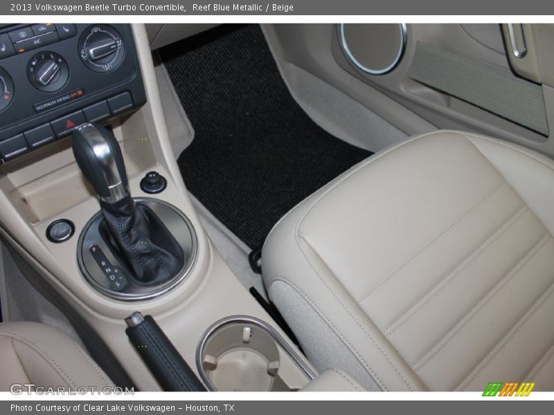 Reef Blue Metallic / Beige 2013 Volkswagen Beetle Turbo Convertible