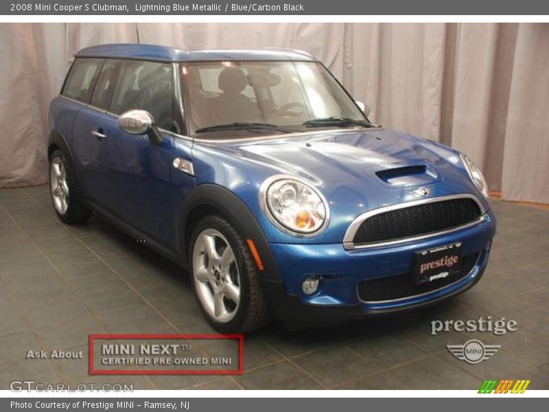 Lightning Blue Metallic / Blue/Carbon Black 2008 Mini Cooper S Clubman