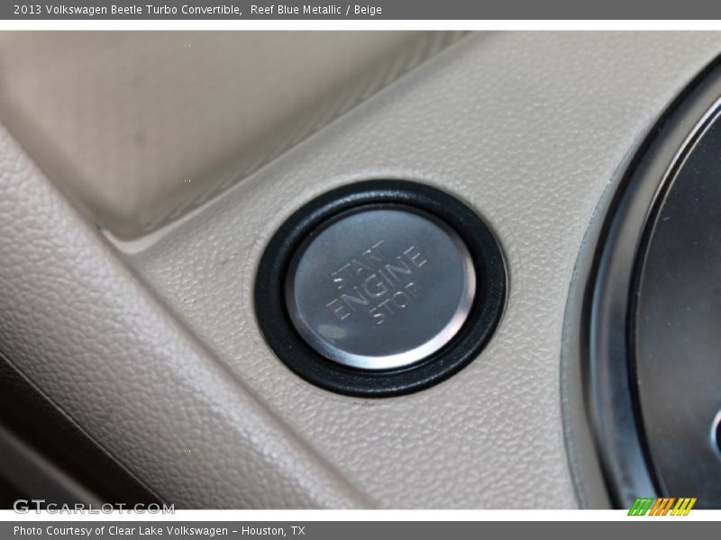 Reef Blue Metallic / Beige 2013 Volkswagen Beetle Turbo Convertible