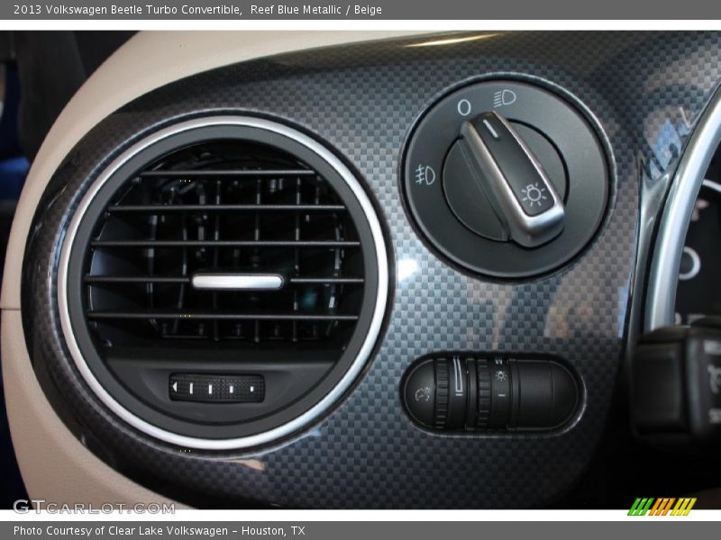 Reef Blue Metallic / Beige 2013 Volkswagen Beetle Turbo Convertible