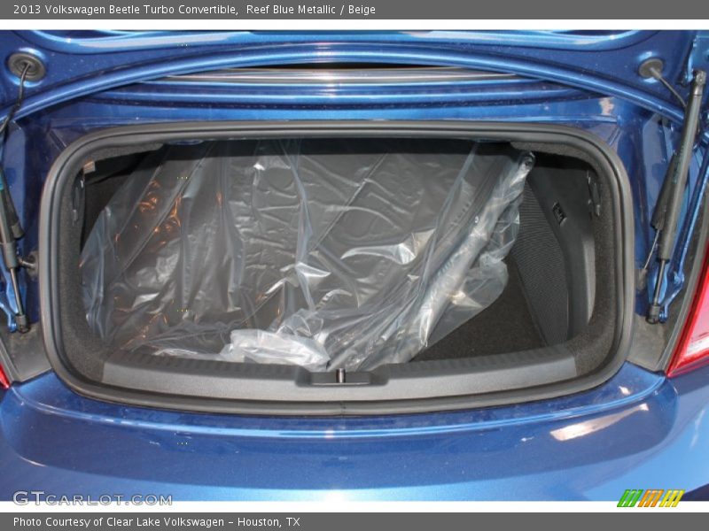 Reef Blue Metallic / Beige 2013 Volkswagen Beetle Turbo Convertible