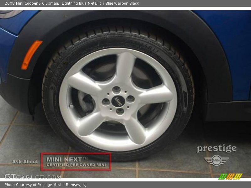 Lightning Blue Metallic / Blue/Carbon Black 2008 Mini Cooper S Clubman