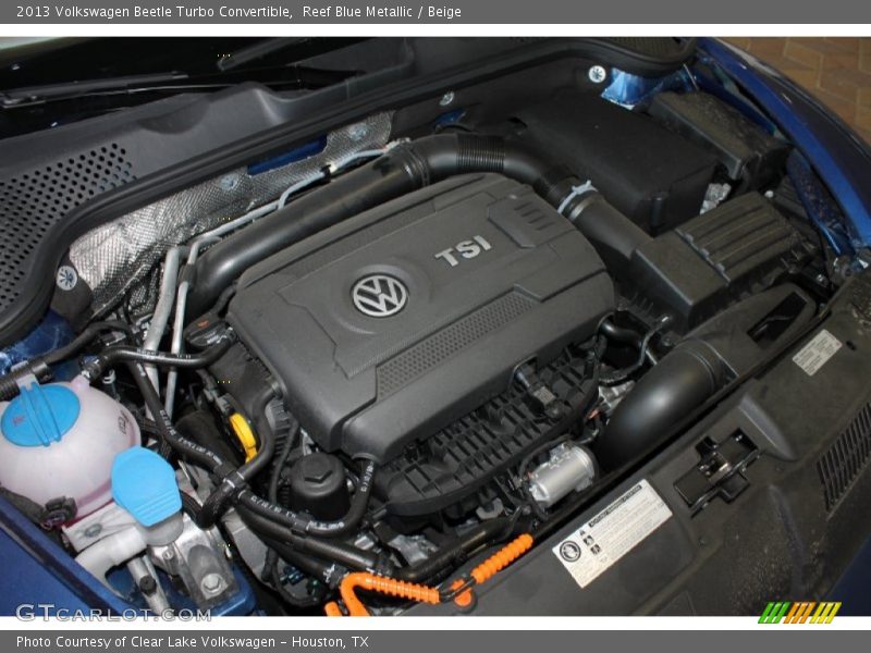 Reef Blue Metallic / Beige 2013 Volkswagen Beetle Turbo Convertible