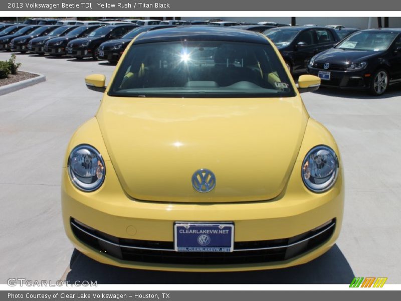 Yellow Rush / Titan Black 2013 Volkswagen Beetle TDI