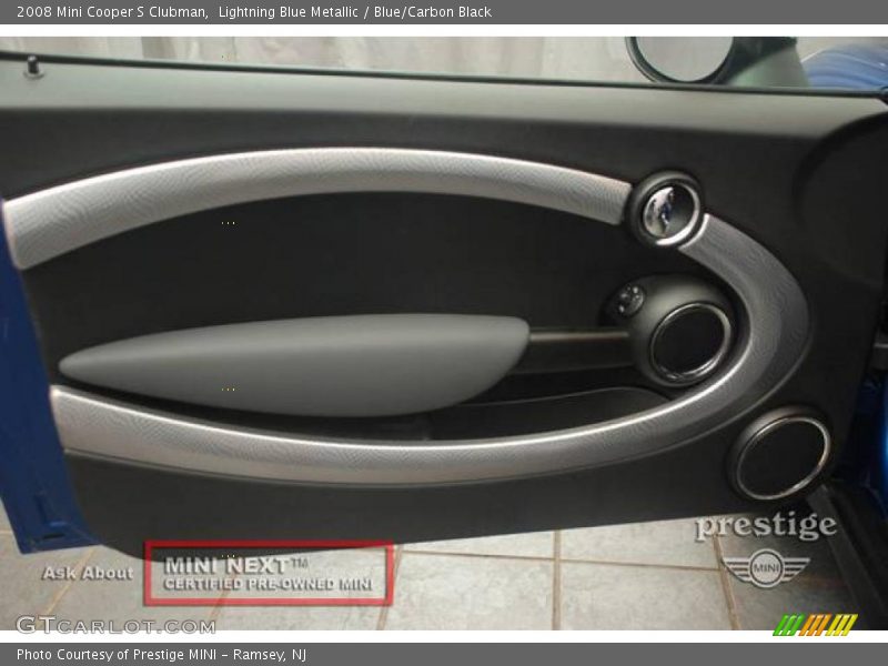 Lightning Blue Metallic / Blue/Carbon Black 2008 Mini Cooper S Clubman