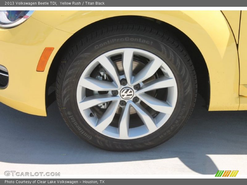 Yellow Rush / Titan Black 2013 Volkswagen Beetle TDI