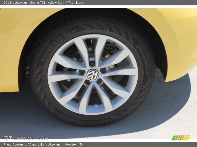 Yellow Rush / Titan Black 2013 Volkswagen Beetle TDI