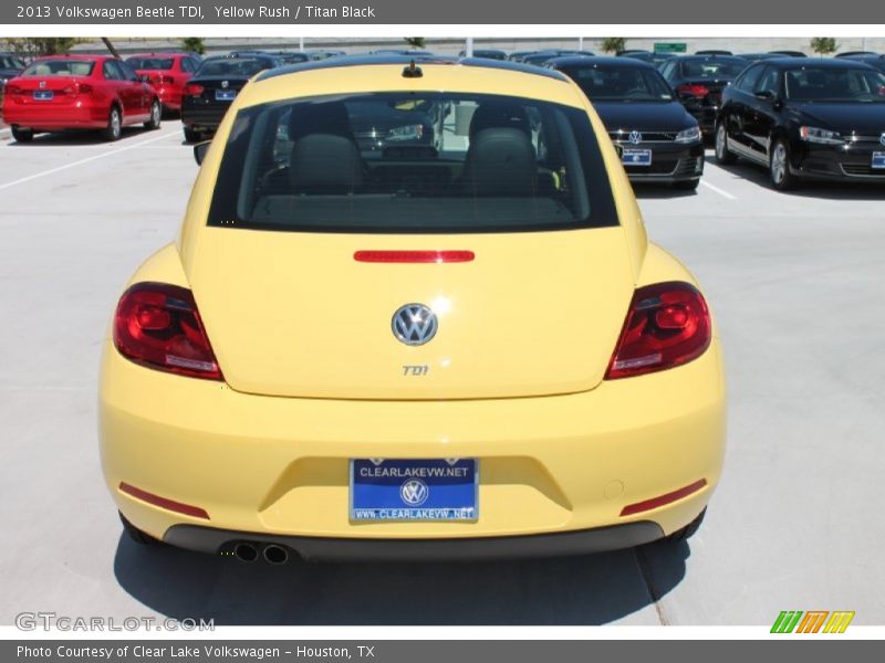 Yellow Rush / Titan Black 2013 Volkswagen Beetle TDI