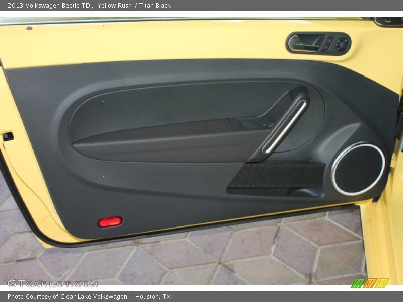 Yellow Rush / Titan Black 2013 Volkswagen Beetle TDI