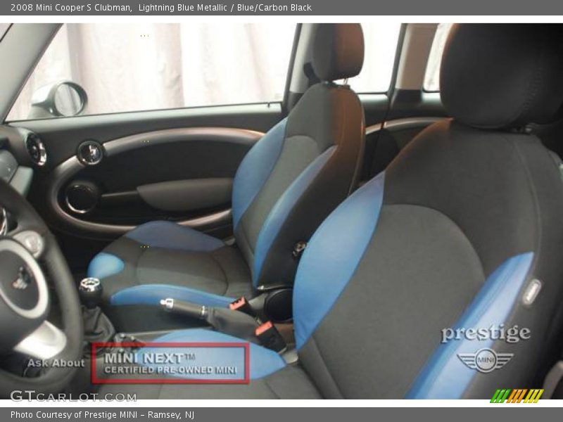 Lightning Blue Metallic / Blue/Carbon Black 2008 Mini Cooper S Clubman
