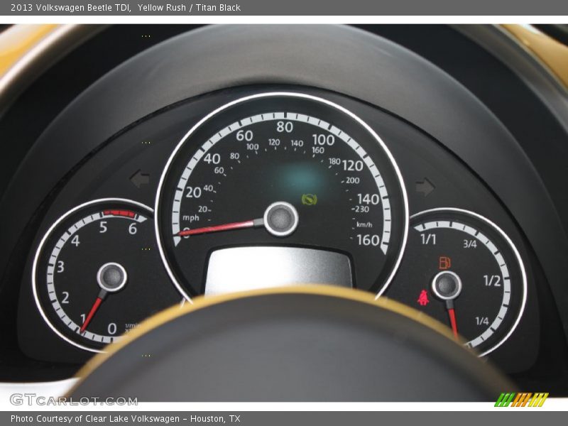 Yellow Rush / Titan Black 2013 Volkswagen Beetle TDI