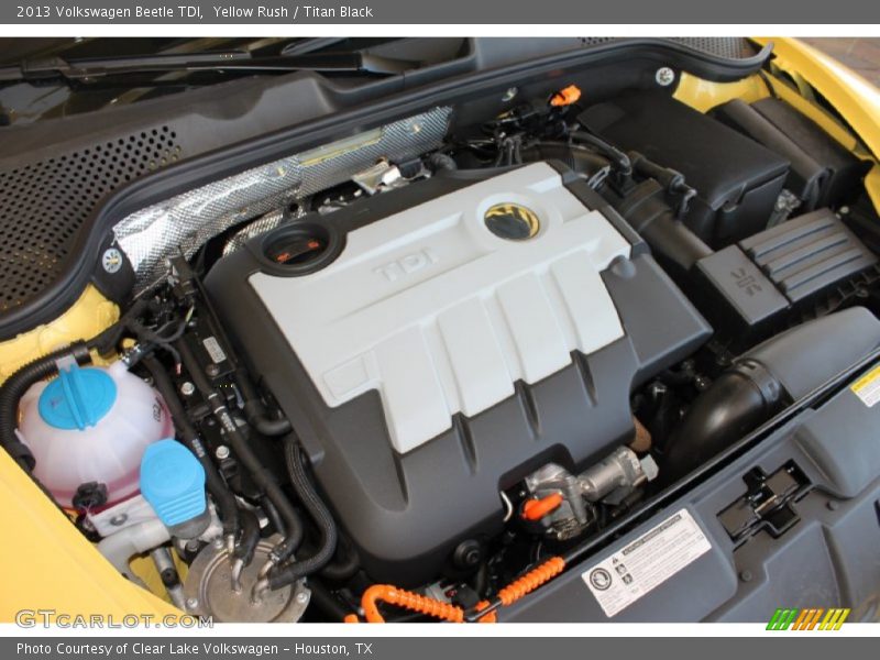 Yellow Rush / Titan Black 2013 Volkswagen Beetle TDI