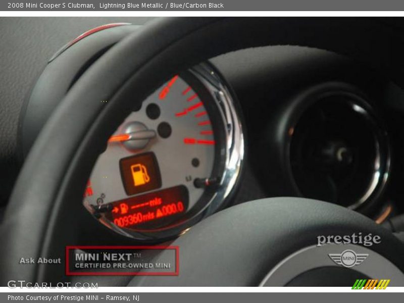 Lightning Blue Metallic / Blue/Carbon Black 2008 Mini Cooper S Clubman