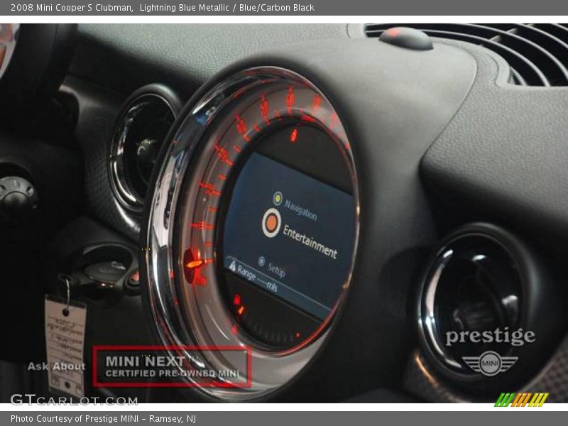Lightning Blue Metallic / Blue/Carbon Black 2008 Mini Cooper S Clubman