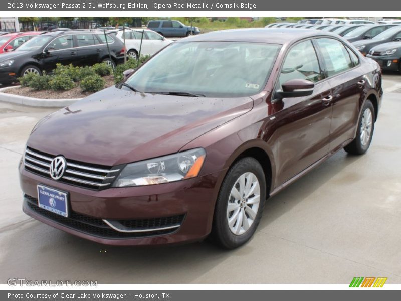Opera Red Metallic / Cornsilk Beige 2013 Volkswagen Passat 2.5L Wolfsburg Edition