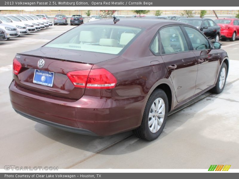 Opera Red Metallic / Cornsilk Beige 2013 Volkswagen Passat 2.5L Wolfsburg Edition