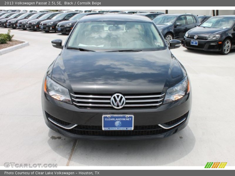 Black / Cornsilk Beige 2013 Volkswagen Passat 2.5L SE