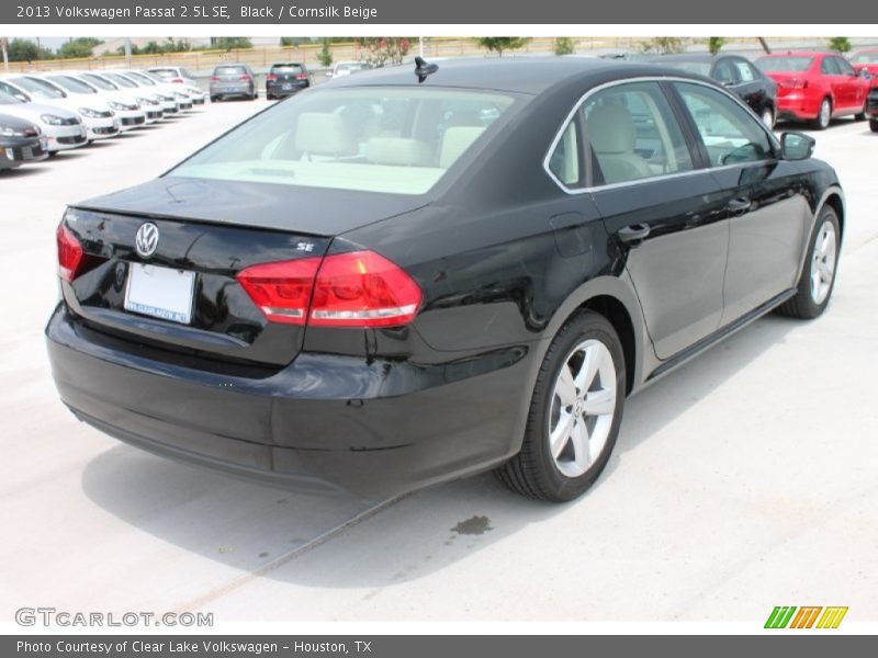Black / Cornsilk Beige 2013 Volkswagen Passat 2.5L SE