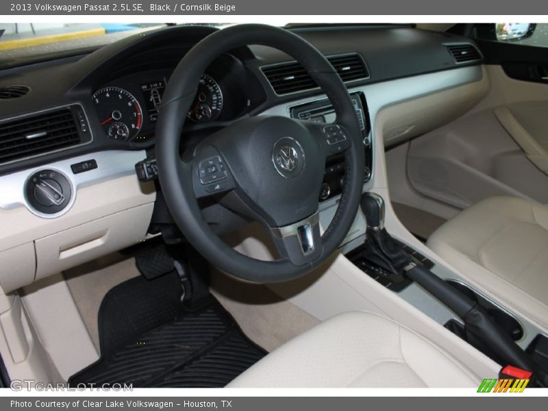 Black / Cornsilk Beige 2013 Volkswagen Passat 2.5L SE