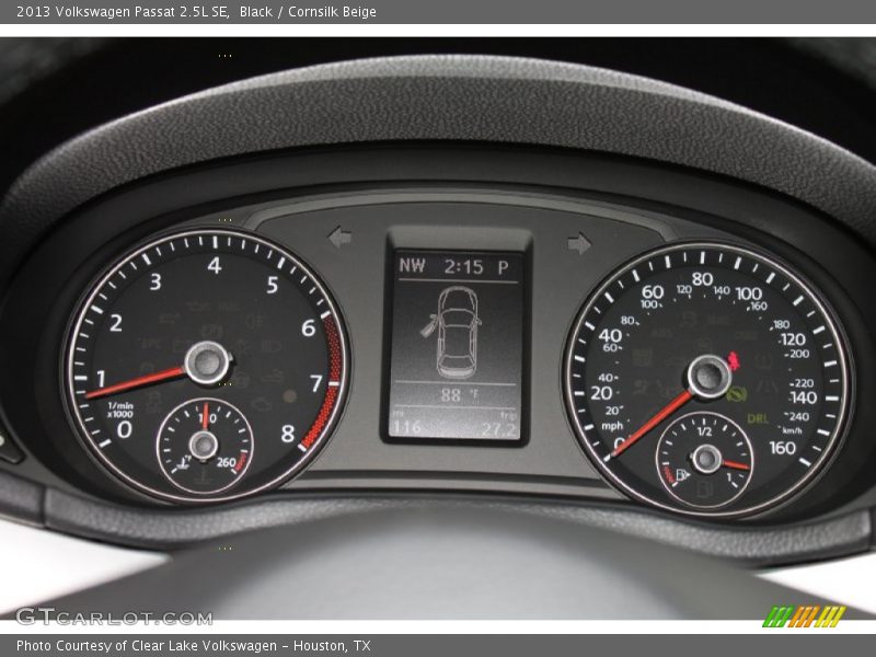 Black / Cornsilk Beige 2013 Volkswagen Passat 2.5L SE