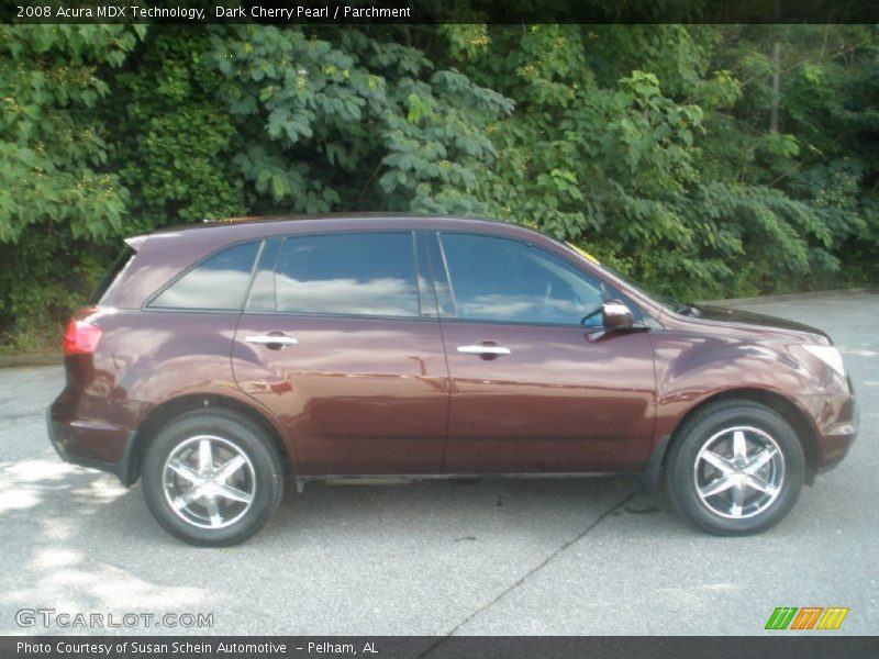 Dark Cherry Pearl / Parchment 2008 Acura MDX Technology